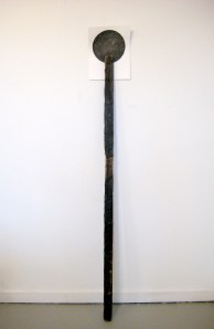 Found wood, sumi ink, paper