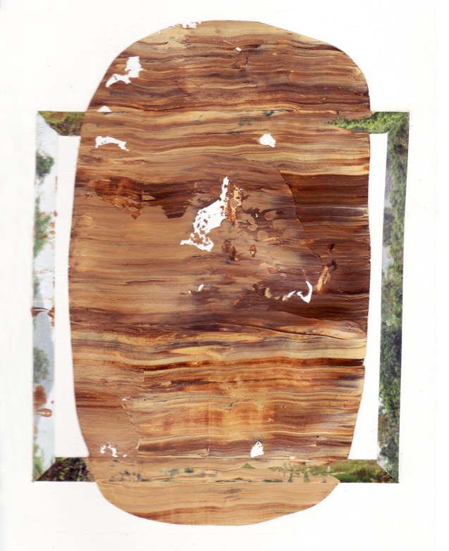 acrylic and collage on paper