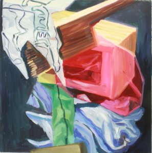 Sum of Their Parts 'Joel' - 10 x 10 Inches - Oil on Wood Panel - 2013 Rachel MacFarlane